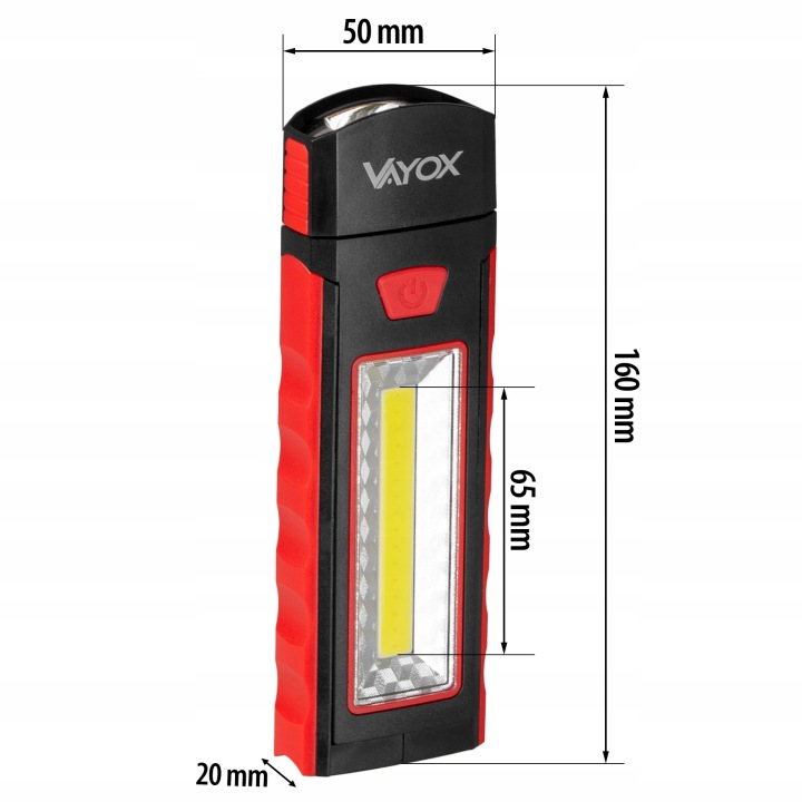 LAMPE DE POCHE LED PHARE ATELIER TRAVAILLÉ AIMANT VAYOX