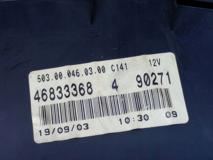 COMPTEUR TABLEAU DE BORD FIAT PUNTO II RESTYLAGE 1.2 ESSENCE 46833368