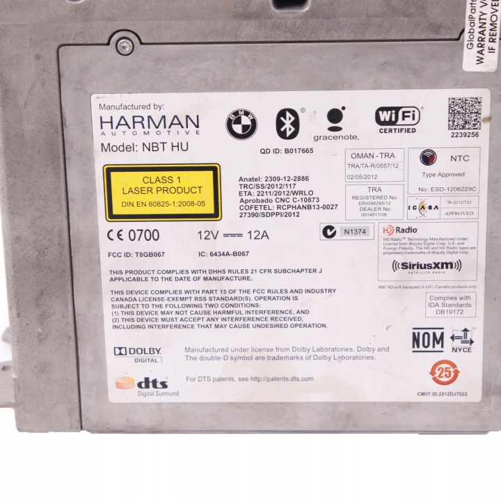 BMW F10 F20 F22 F3 0JEDNOSTKA RACINE SAT NAV MULTIMEDIOW 9365764