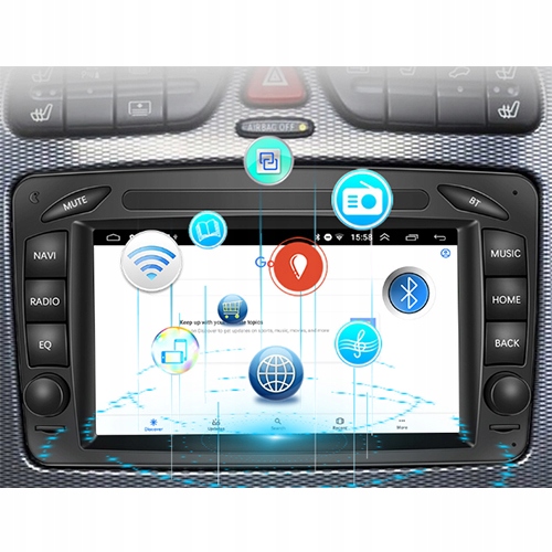 RADIO ANDROID MERCEDES GASOLINA CLK W209 W203 W208 4CO 