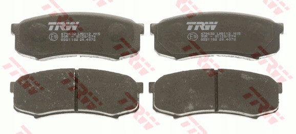 ZAPATAS DE FRENAPARA PARTE TRASERA PARA TOYOTA LAND CRUISER 2.4 TD 