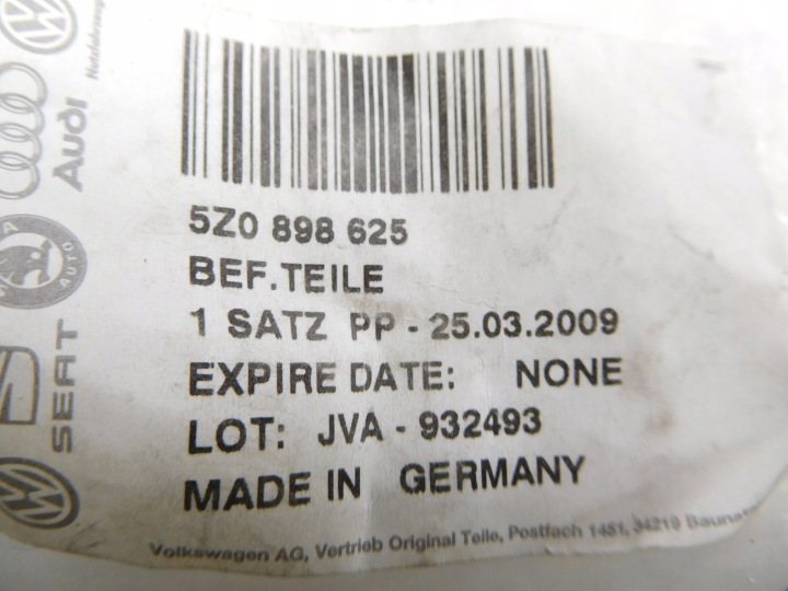 KIT ELEMENTOW MOCUJACYCH VW FOX 5Z0898625