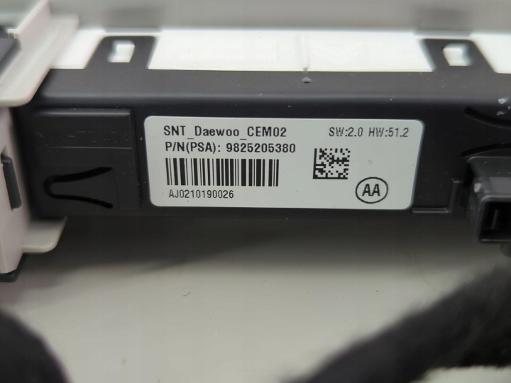 AMPOULE ÉCLAIRAGE CABINES CITROEN C4 CACTUS RESTYLAGE 2020 9801287577