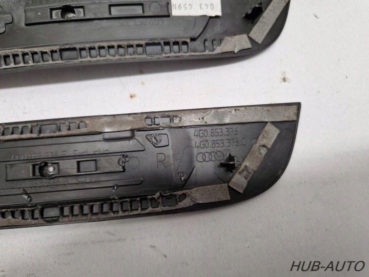 ENSEMBLE BAGUETTES REVÊTEMENTS SEUIL S-LINE BERLINE AUDI A6 C7 4G0853376