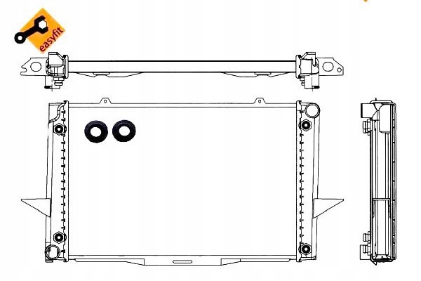 539509 RADUADOR VOLVO V70 2,0 2,3B 2,5 TD 97-05 NRF 