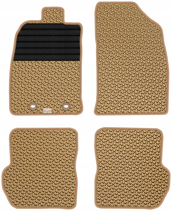 FORD FIESTA MK5 HATCHBACK 2002-2005 ALFOMBRILLAS GOMA PARA COCHE EVA COLOR BEIGE 