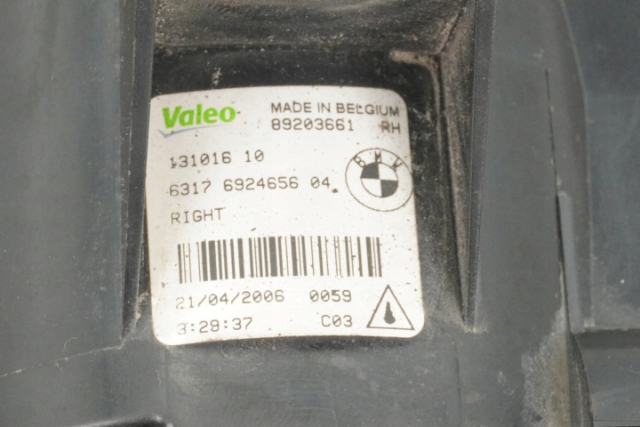 PHARE PHARES ANTIBROUILLARD DROIT AVANT BMW E87 E81 6924656