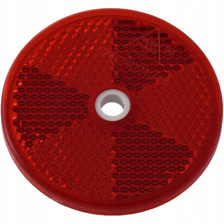 UT004789 REFLECTOR ROJO FI 60 MM Z ORIFICIO DO REMOLQUE 