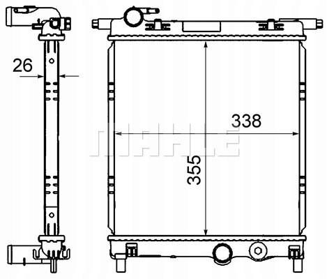 RADUADOR VW UP- MII- CITYGO 12- 1.0 AC 