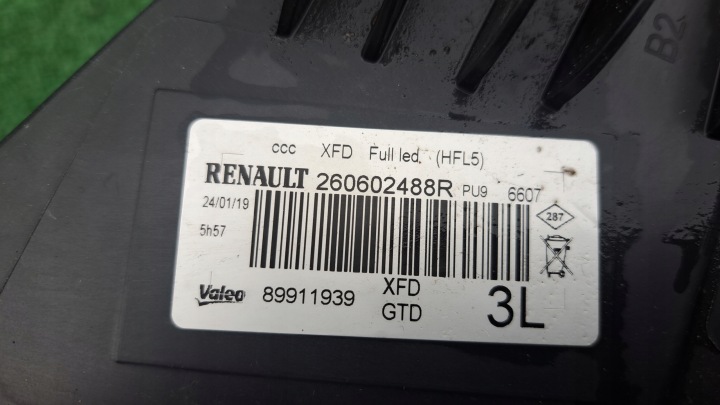 RENAULT TALISMAN COMPLET LED PHARE AVANT JEU