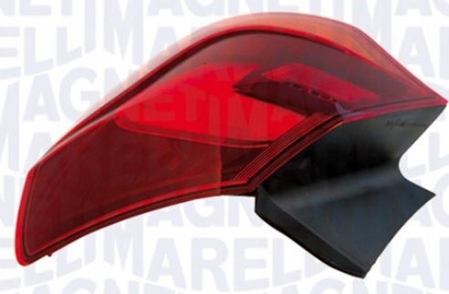 PHARE ARRIÈRE DROIT PIÈCE EXTÉRIEUR H21W/W5W, COULEUR CLIGNOTANT ROUGE