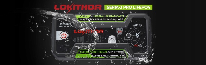 JUMP DÉMARREUR LOKITHOR J1350 PRO 1350A 12V DISPOSITIF DÉMARRAGE LED BOOSTER