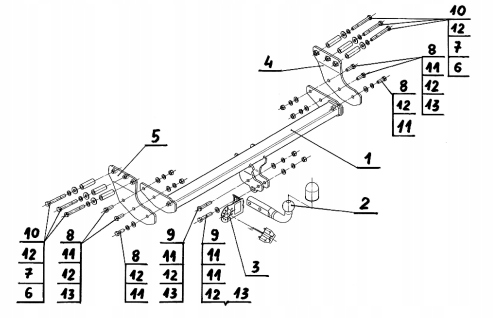 VOLVO XC90 I 1 2003-15 SUV CROCHET ATTELAGE MODULE +WIAZKA7PIN/13P ADAPTATEUR