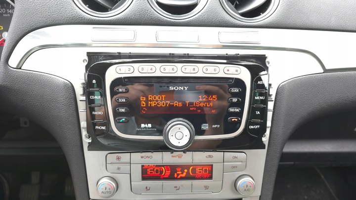 FORD GALAXY MK3 FACELIFT S-MAX MK1 FL MONDEO MK4 RADIO SONY DAB MP3 2010 R. CODE 