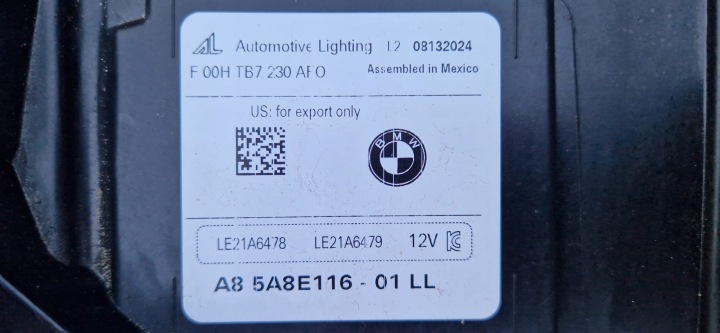 BMW X5 G05 X6 G06 PHARE DROITE AVANT AVANT COMPLET LED SHADOW EN BON ÉTAT