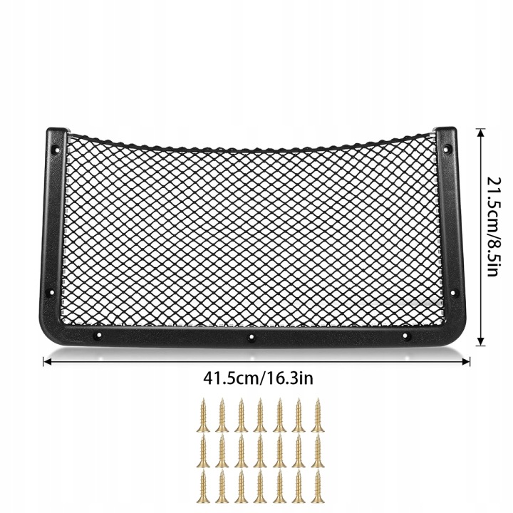 3 PCS POCHE VERS COUVERCLES DE COFFRE ORGANISEUR AUTOMOBILE GRILLE VOITURES 41.5*21.5
