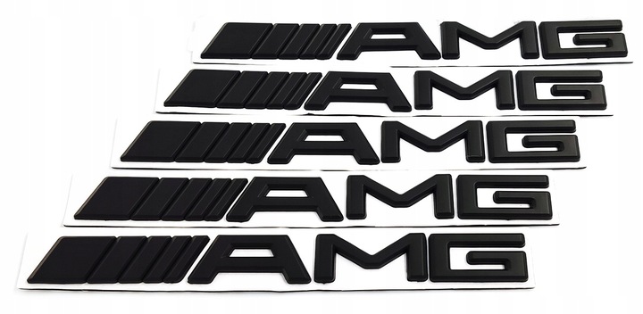 EMBLEMA INSIGNIA DE TAPA TRASERA DE MALETERO AMG MERCEDES NEGRO 