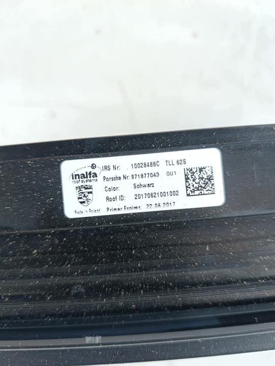 TOIT PRZESZKLONY 4M0907594J PORSCHE PANAMERA 2018
