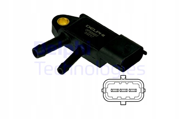 DELPHI SENSOR DE PRESIÓN GASES DE ESCAPE IVECO DAILY V DAILY VI ALFA ROMEO 159 