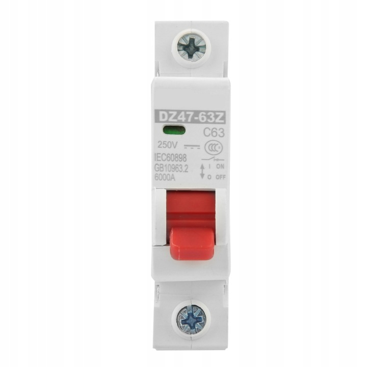 DZ47-63Z-1P 63A DC MINIATUROWY INTERRUPTEUR PROTECTEUR INTERRUPTEUR 7K