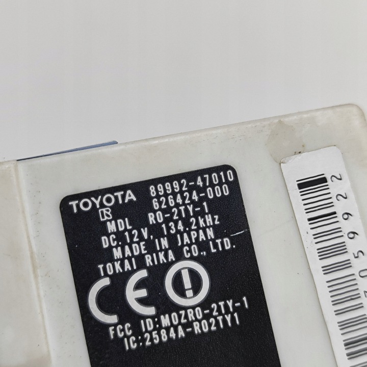 TOYOTA PRIUS (XW20) 2008 CONTRÔLEUR MODULE CENTRAL SERRURE