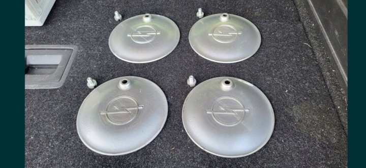 OPEL CUP NUTS WHEEL COVERS ALLOY WHEELS (TITANIUM) KOLEKCJONERSKIE 4 PCS. PERFECT PROMO 