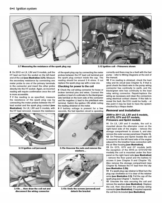 SCOOTER VESPA PRIMAVERA (14 - 18) DESCRIPCIÓN REPARACIÓN SKUTERA HAYNES PUBLISHING 