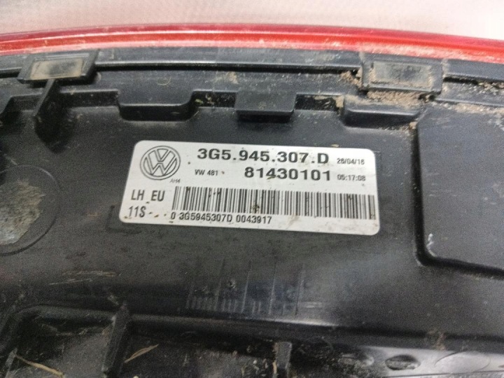 PHARE ARRIÈRE ARRIÈRE GAUCHE VW PASSAT B8 BERLINE 3G5945307D