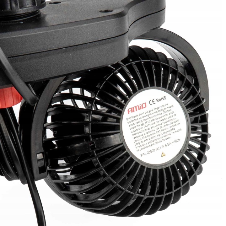 DOUBLE VENTILATEUR AUTOMOBILE VENTILATEUR SUR APPUI-TÊTE AVEC CHARGEUR USB 12V