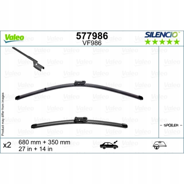 BALAIS ESSUIE-GLACES VF986 680MM+350MM RENAULT CAPTUR