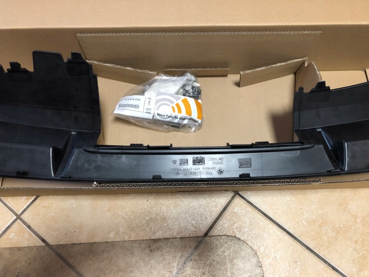 BMW X3 E83 LCI PROTECTION PARE-CHOCS ARRIÈRE INFÉRIEURE ORYGINALN