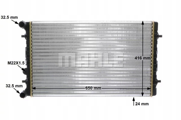 RADIATEUR MOTEUR CR368001S/MAH