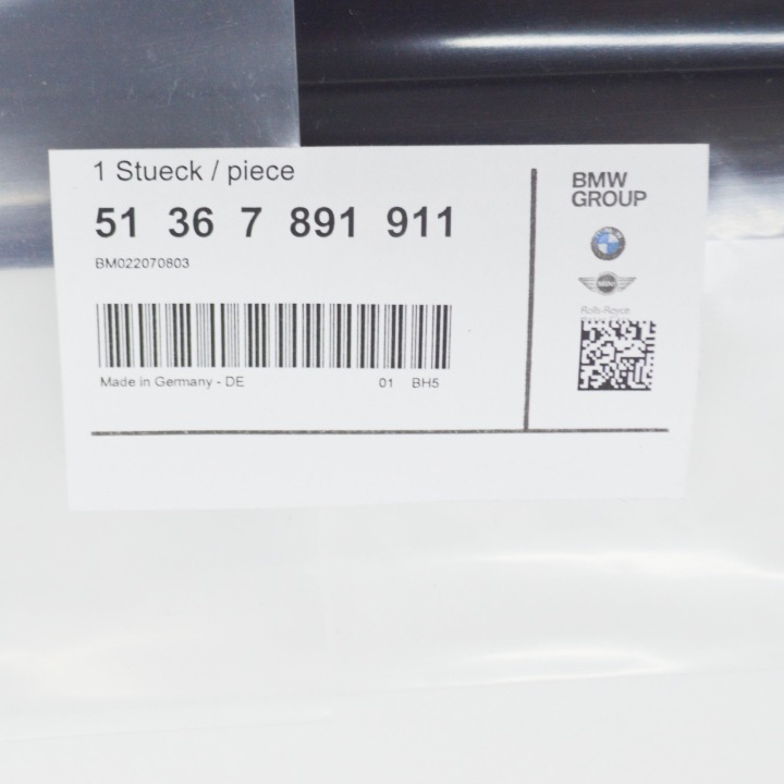 BMW 3 E46 COUPÉ JOINT D'ÉTANCHÉITÉ RAMPE GAUCHE 51367891911