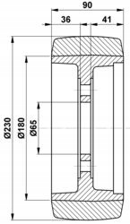 230X90-65 RUEDA LINDE 0039902305 