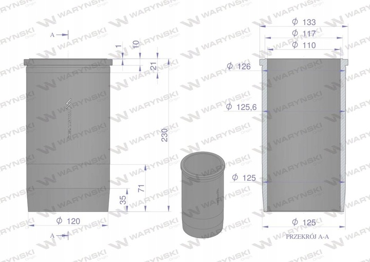 JUEGO DE REPARACIÓN MTZ-260 WARYNSKI WARYNSKI W-260-1000108-C 