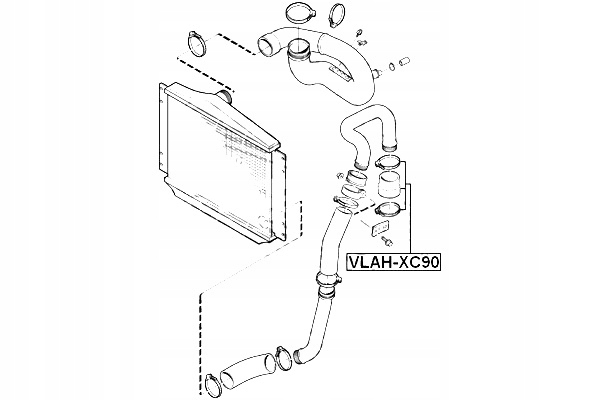 FEBEST CABLE AIRE DE CARGA VOLVO XC90 2003- 