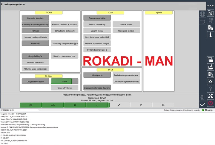 UNIDAD DE CONTROL EDC17 MAN TGS ,TGX ,TGM ,TGL ,0 281 020 273 , 373 - PROGRAMOWANIA 