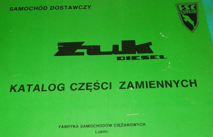 KATALOG PIEZAS DE REPUESTO ZAMIENNYCH ZUK AUTO DOSTAWCZY ESTADO MUY BUENO 