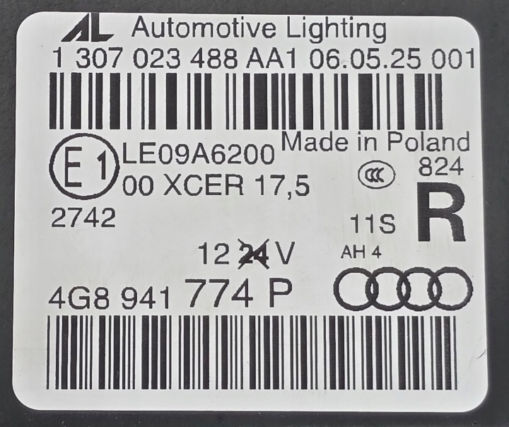 AUDI A7 S7 RS7 COMPLET LED PROJECTEUR DROIT PHARE DROITE AVANT 4G8941774P NEUF
