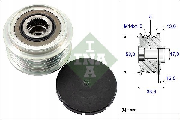 EMBRAYAGE ALTERNATEUR TOYOTA AVENSIS (T25) 2.0 D-4D