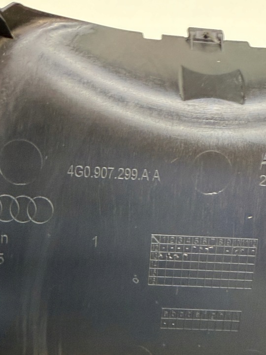 AUDI S6 A6 A7 S7 PROTECTION REVÊTEMENT RÉTROVISEURS INTERNE NOIRE POUCES ORIGINAL
