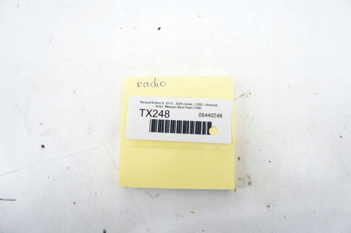 TX248 RENAULT KOLEOS II RADIO NAVI MEDIA 281155999R