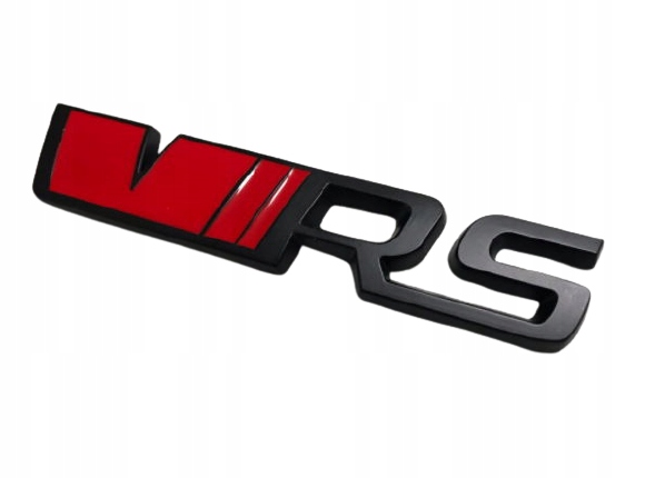 EMBLEMA INSIGNIA LOGOTIPO SKODA VRS RS OCTAVIA - RED 