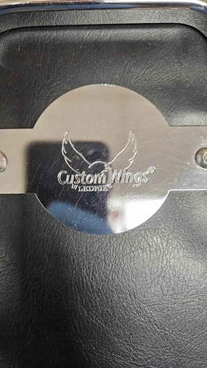 DOSSIER PASSAGER LEDRIE SISSY BAR CAOUTCHOUCS CHOPPER CRUISER