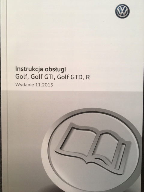 POLSKA MANUAL MANTENIMIENTO VOLKSWAGEN VW GOLF VII KOLOROWA ORIGINAL 