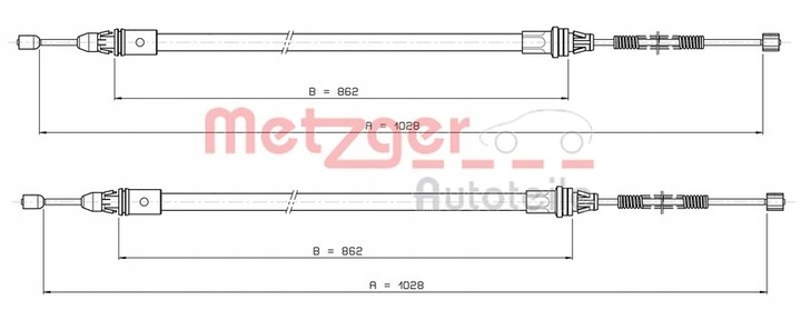 CABLE FRENOS DE MANO 10.9337 METZGER 