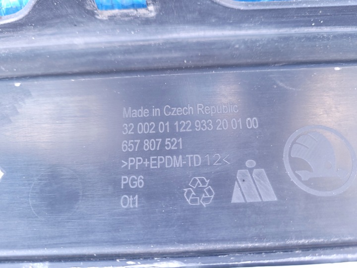 SKODA SCALA PARE-CHOCS DIFFUSEUR SPOILER ARRIÈRE ARRIÈRE 657807421 1077