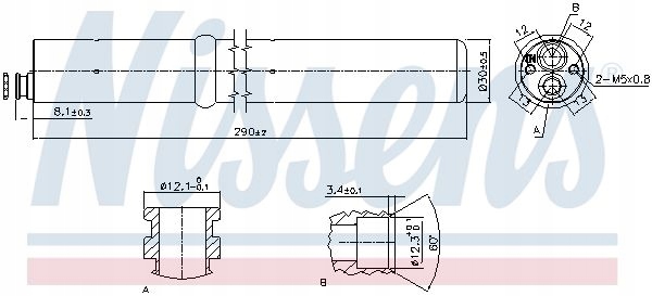 DÉSHYDRATEUR CLIMATISATION NISSENS 95555
