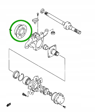 U3-1 JUEGO DE REPARACIÓN DE DIRECCIÓN DE MUÑÓN SUZUKI JIMNY 