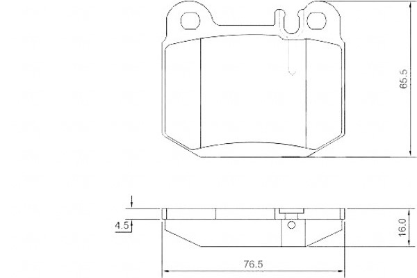 ZAPATAS DE FRENADO MERCEDES W163 ML270-ML500 00-05TY 